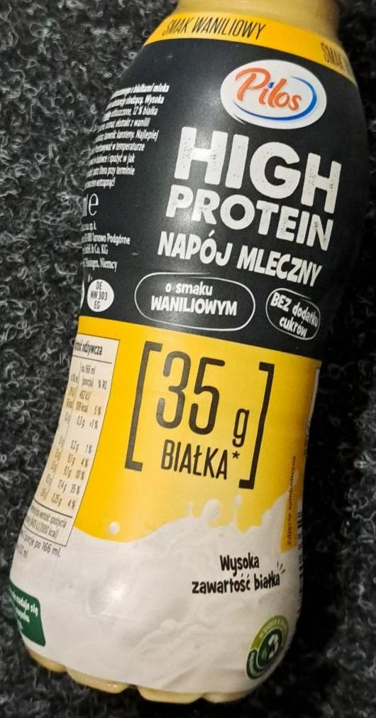 Zdjęcia - High protein napój mleczny o smaku waniliowym Pilos