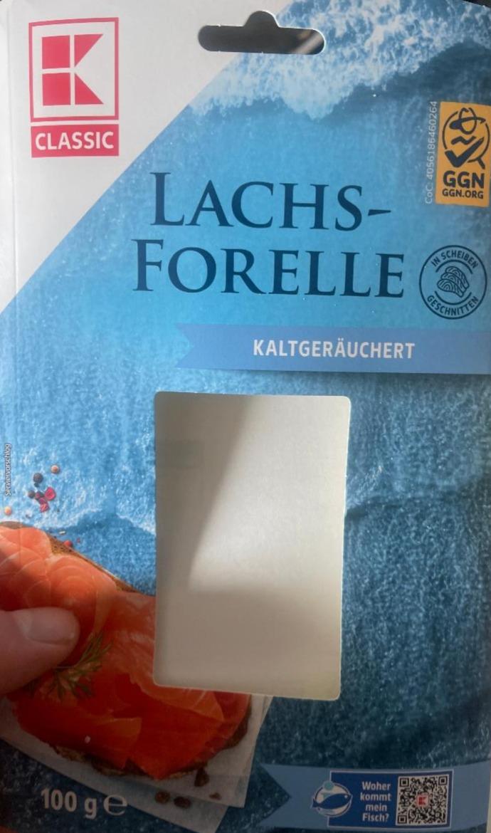 Zdjęcia - Pstrąg tęczowy, wędzony na zimno Lachs-Forelle Kaufland
