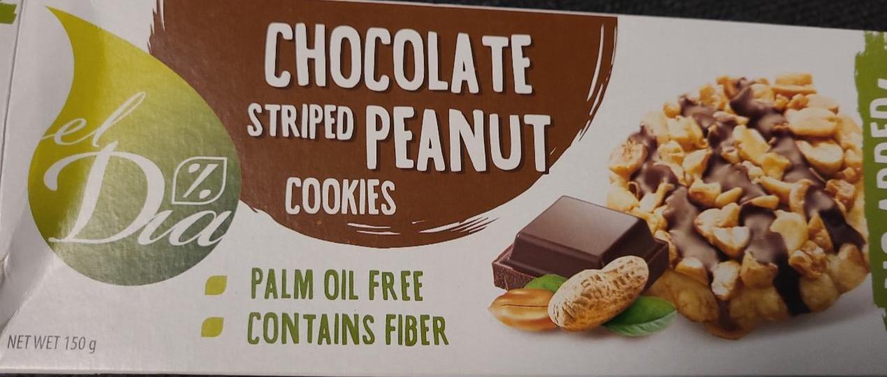 Zdjęcia - Dia Chocolate striped peanut cookies