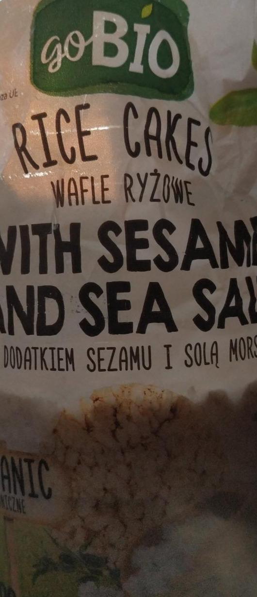 Zdjęcia - Ekologiczne wafle ryżowe z dodatkiem sezamu i solą morską