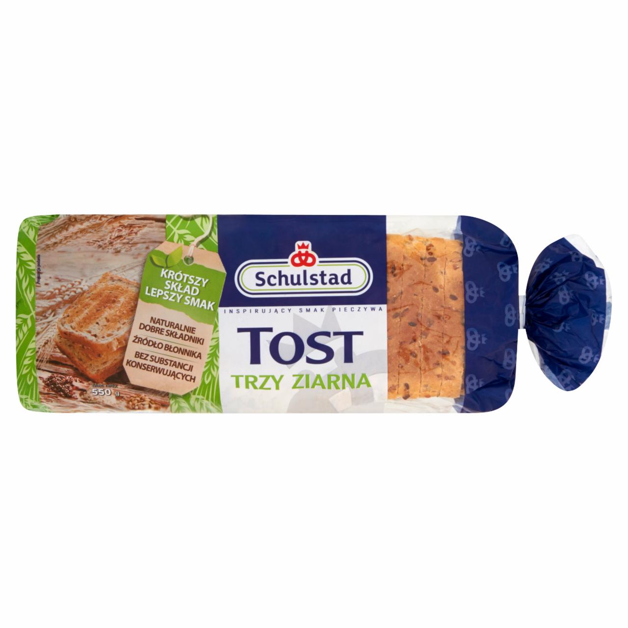 Zdjęcia - Schulstad Tost trzy ziarna Chleb tostowy 550 g