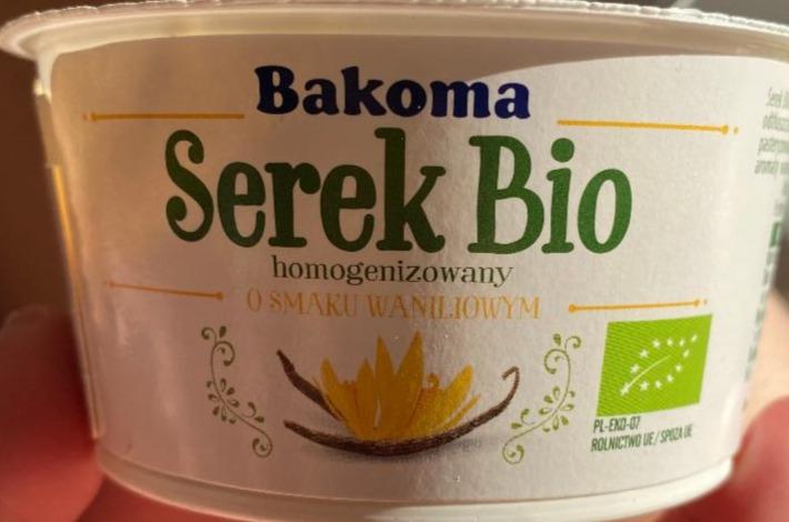Zdjęcia - Serek Bio homogenizowany o smaku waniliowym Bakoma