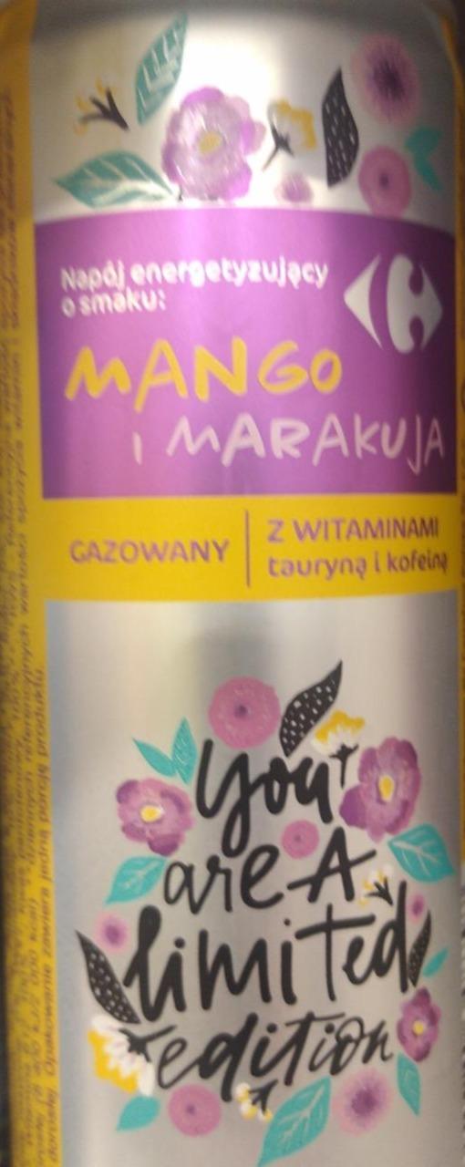 Zdjęcia - Napój energetyzujący o smaku Mango i Marakuja Carrefour