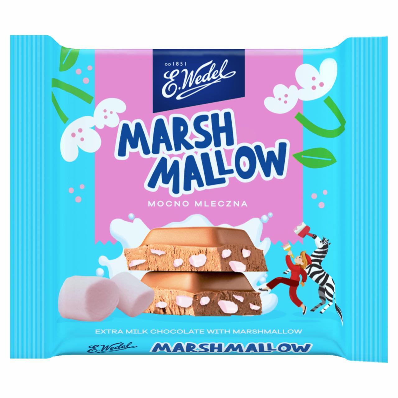 Zdjęcia - Czekolada mocno mleczna z piankami marshmallow E. Wedel