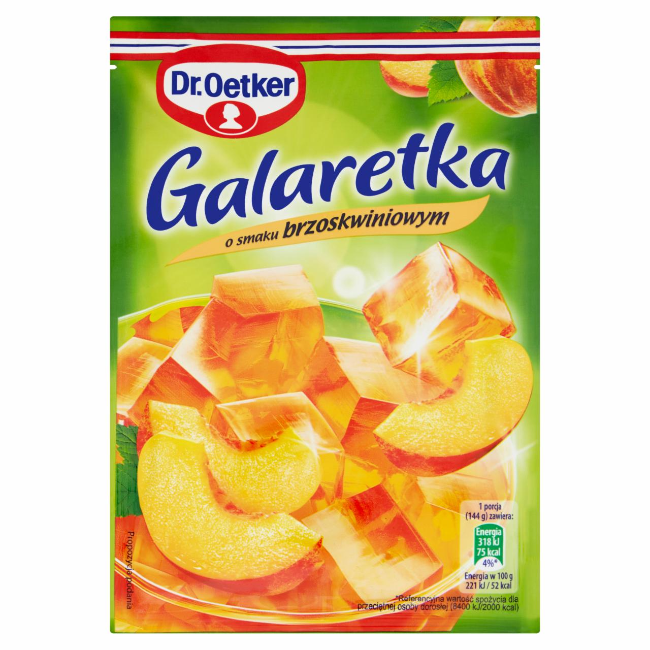 Zdjęcia - Dr. Oetker Galaretka o smaku brzoskwiniowym 77 g