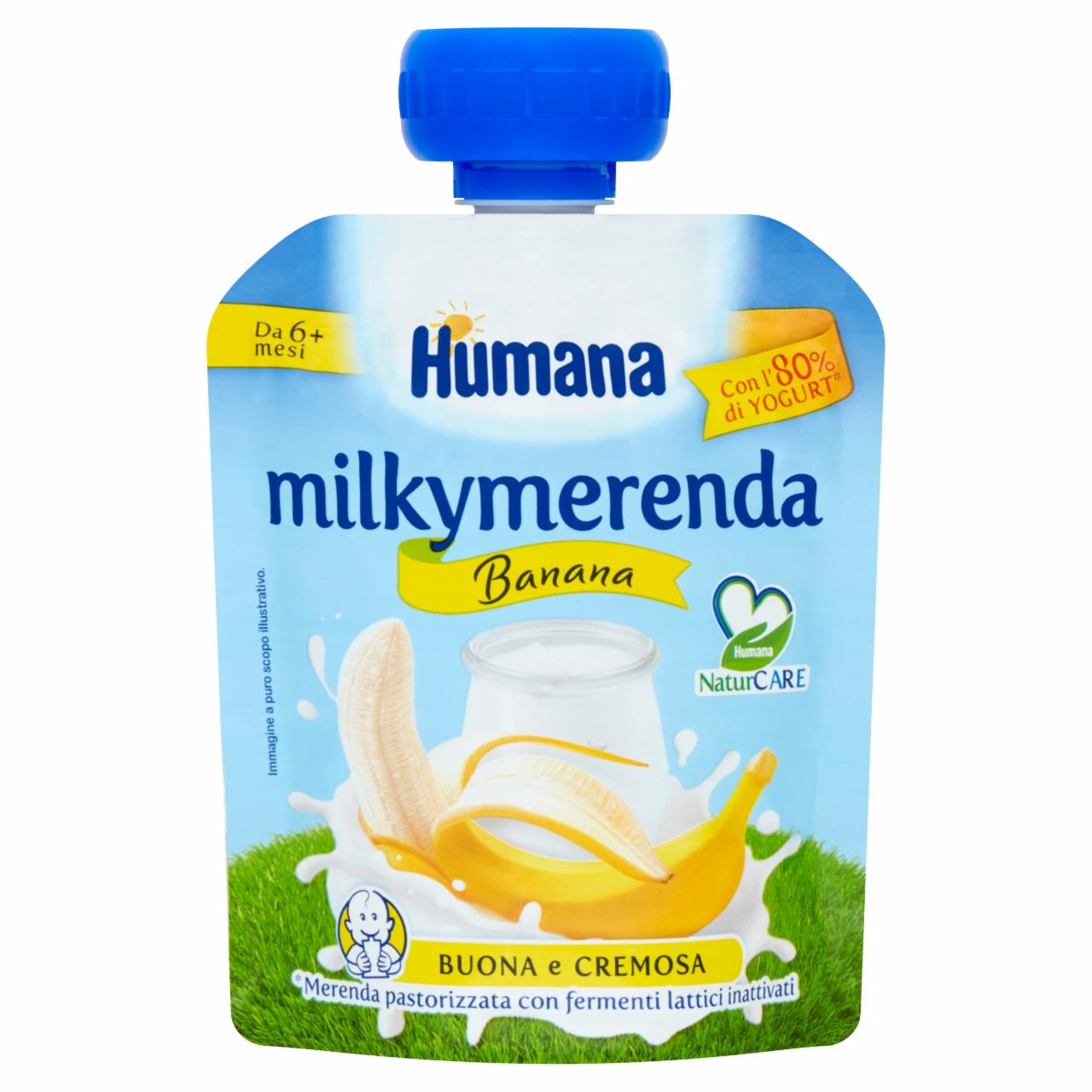 Zdjęcia - Humana Jogotubka Deserek jogurtowy o smaku bananowym po 6. miesiącu 80 g