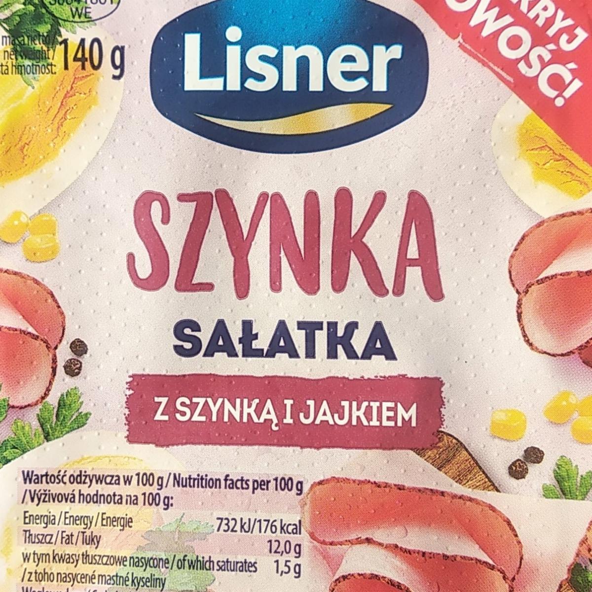 Zdjęcia - Lisner Sałatka z szynką i jajkiem 250 g