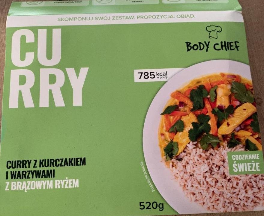 Zdjęcia - Curry z kurczakiem i warzywami z brązowym ryżem Body Chief