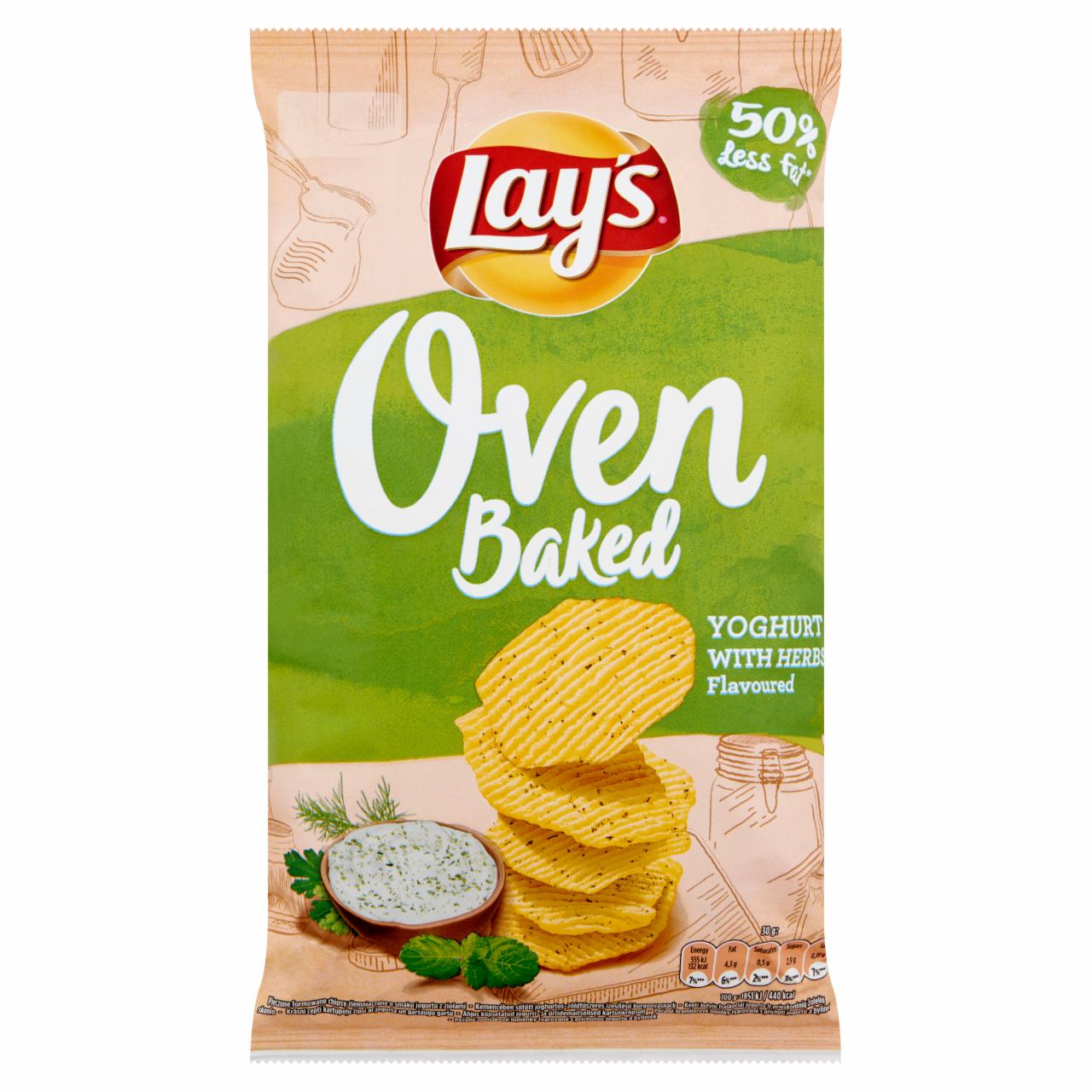 Zdjęcia - Oven Baked Pieczone formowane chipsy ziemniaczane o smaku śmietankowego serka z pieprzem Lay's