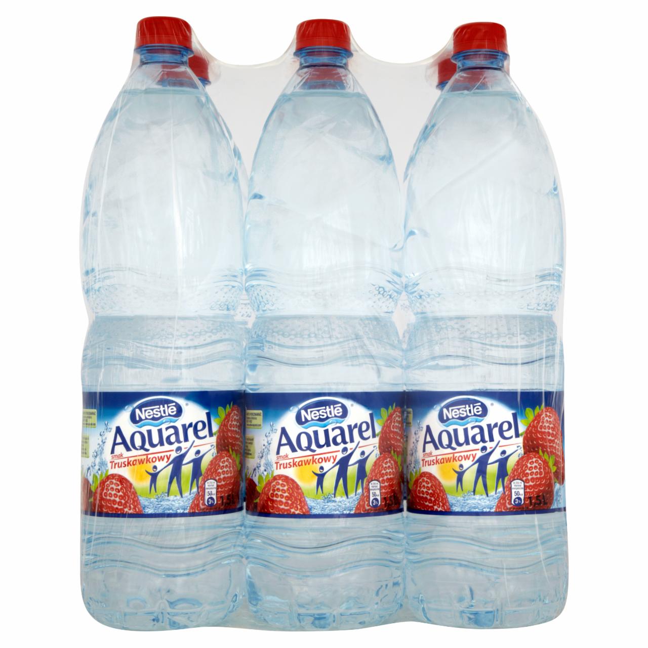 Zdjęcia - Nestlé Aquarel smak truskawkowy Napój niegazowany 6 x 1,5 l
