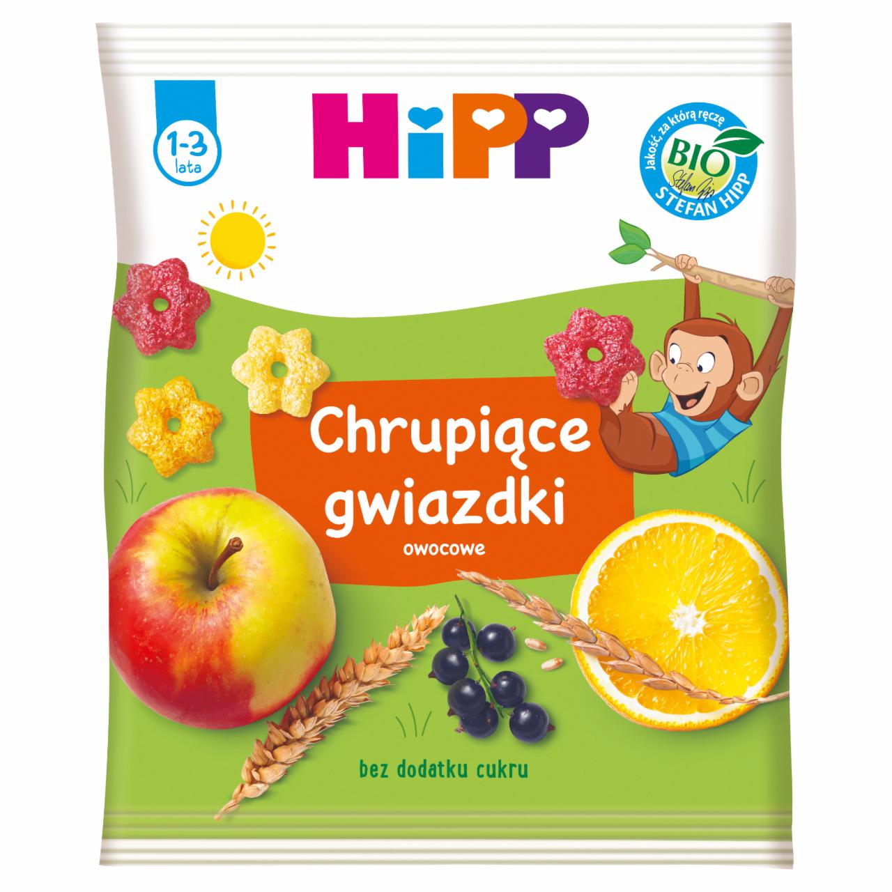 Zdjęcia - HiPP BIO Chrupiące gwiazdki owocowe dla małych dzieci 1-3 lata 30 g
