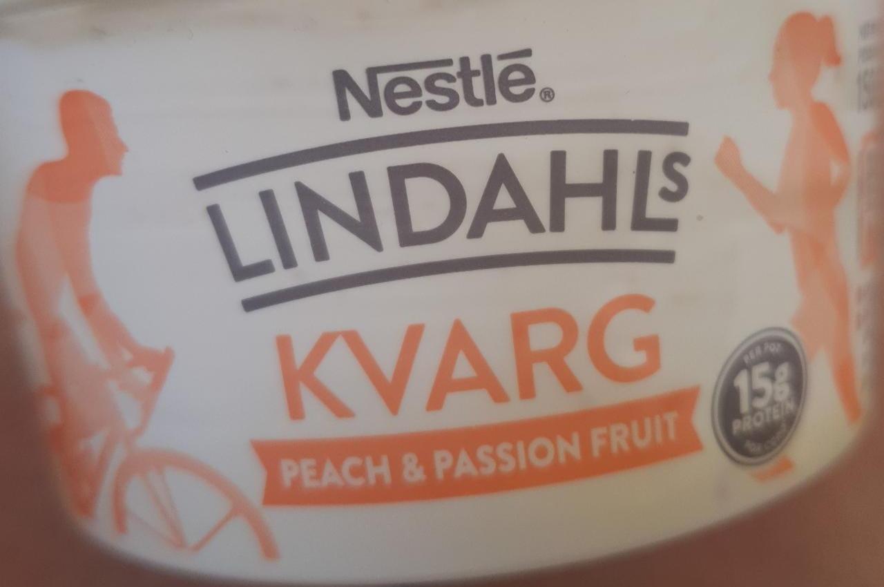 Zdjęcia - Lindahls Kvarg peach passion fruit Nestle