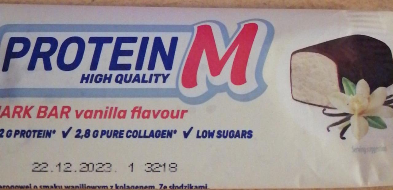 Zdjęcia - Protein M Batonik z masy twarogowej o smaku waniliowym z kolagenem 40 g
