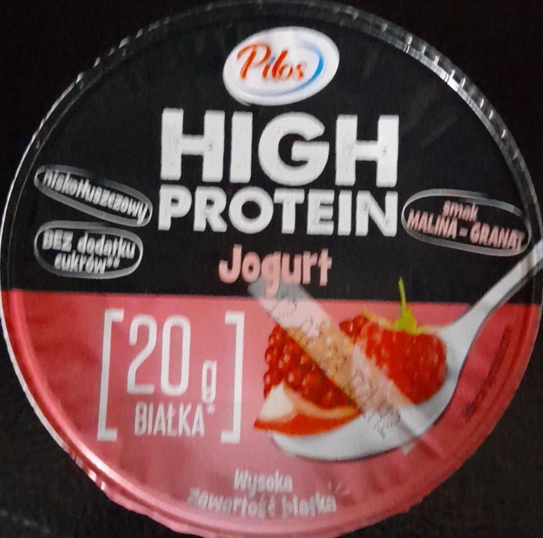 Zdjęcia - Jogurt proteinowy o smaku maliny i granatu Pilos