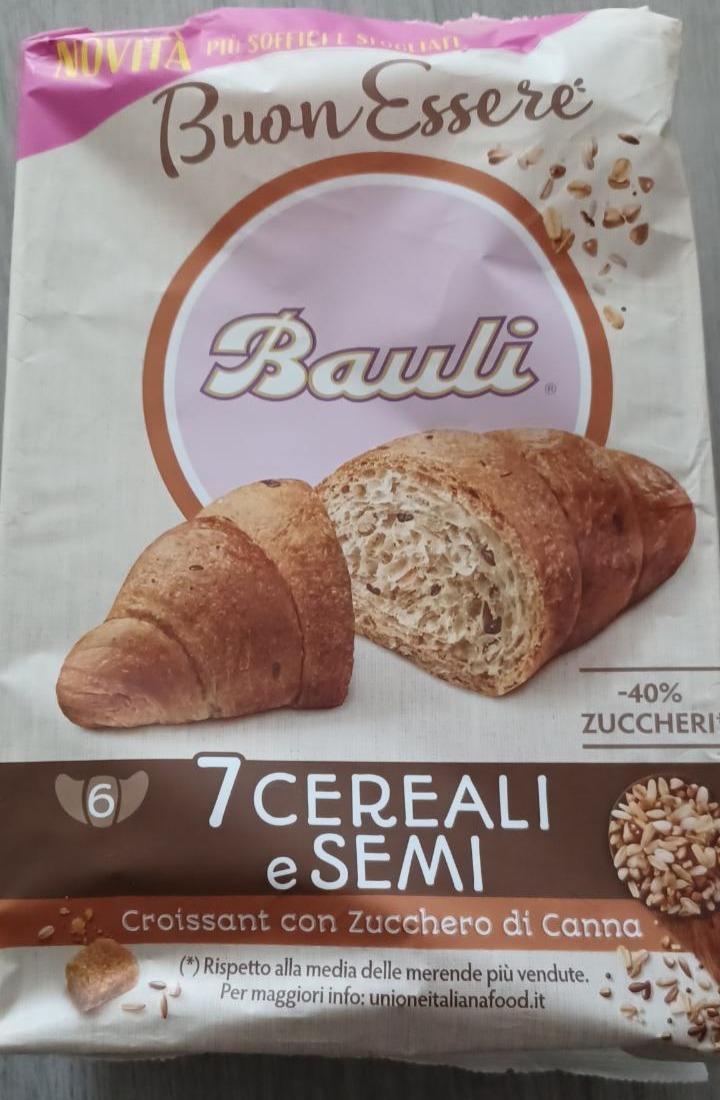 Zdjęcia - BuonEssere 7 cereali e semi Croissant con Zucchero di Canna Bauli
