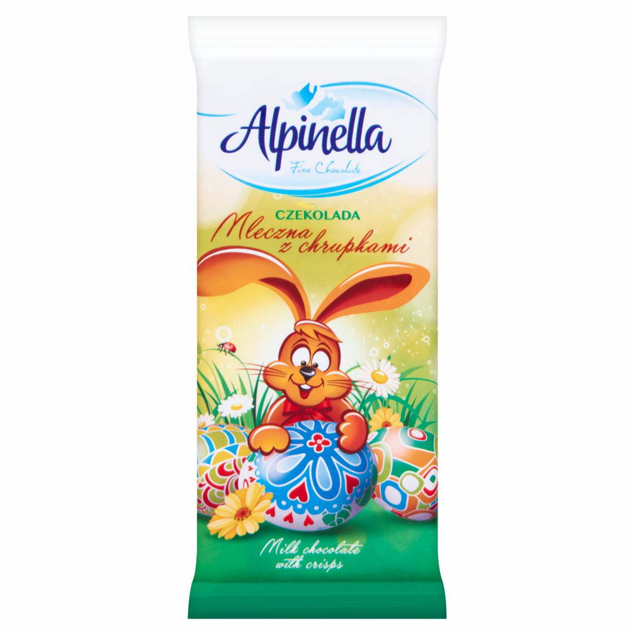 Zdjęcia - Alpinella Czekolada mleczna z chrupkami 90 g