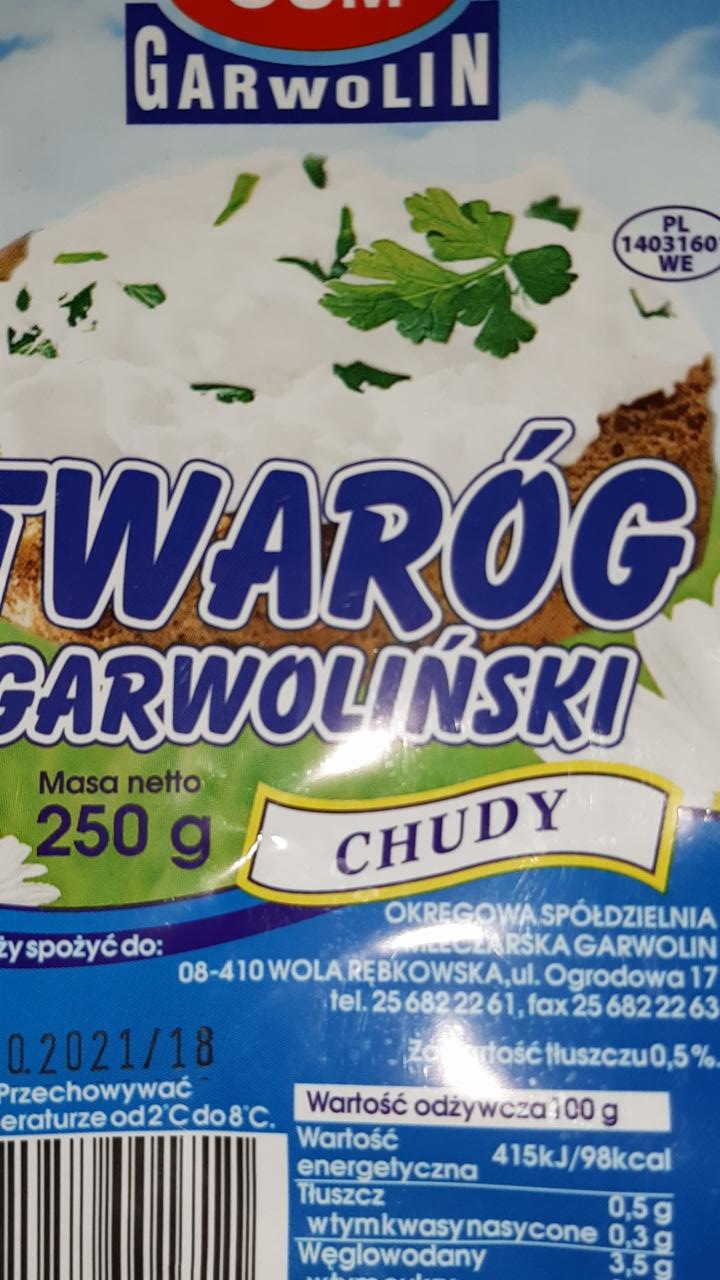 Zdjęcia - Twaróg Garwoliński chudy Garwolin