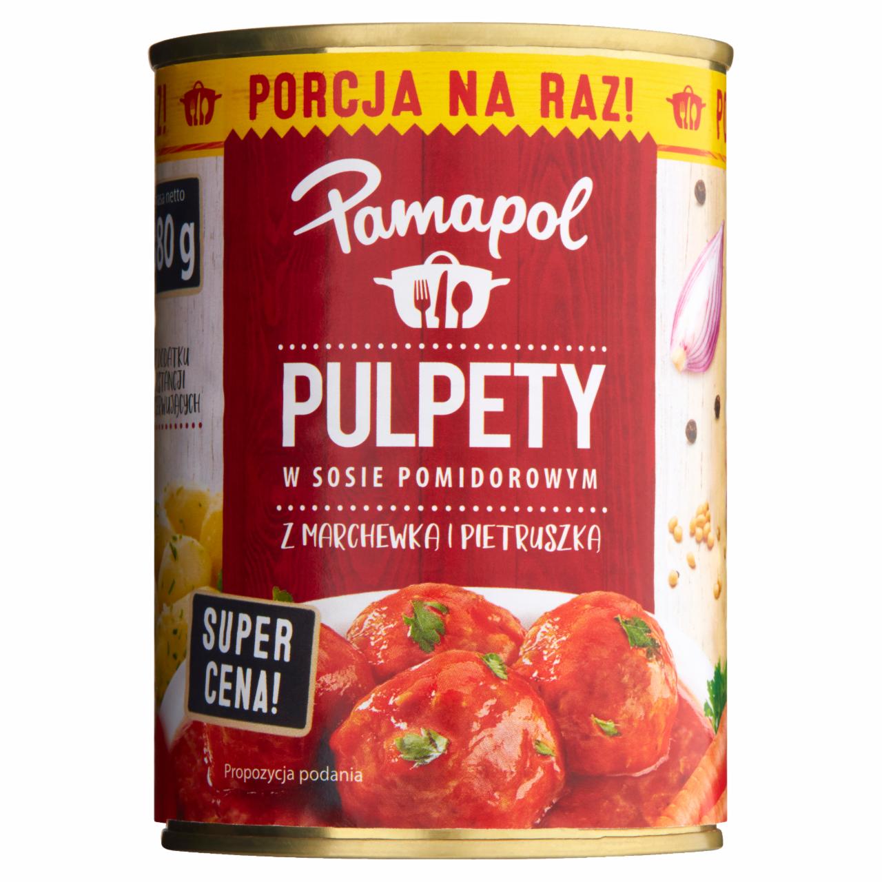 Zdjęcia - Pamapol Pulpety w sosie pomidorowym z marchewką i pietruszką 380 g