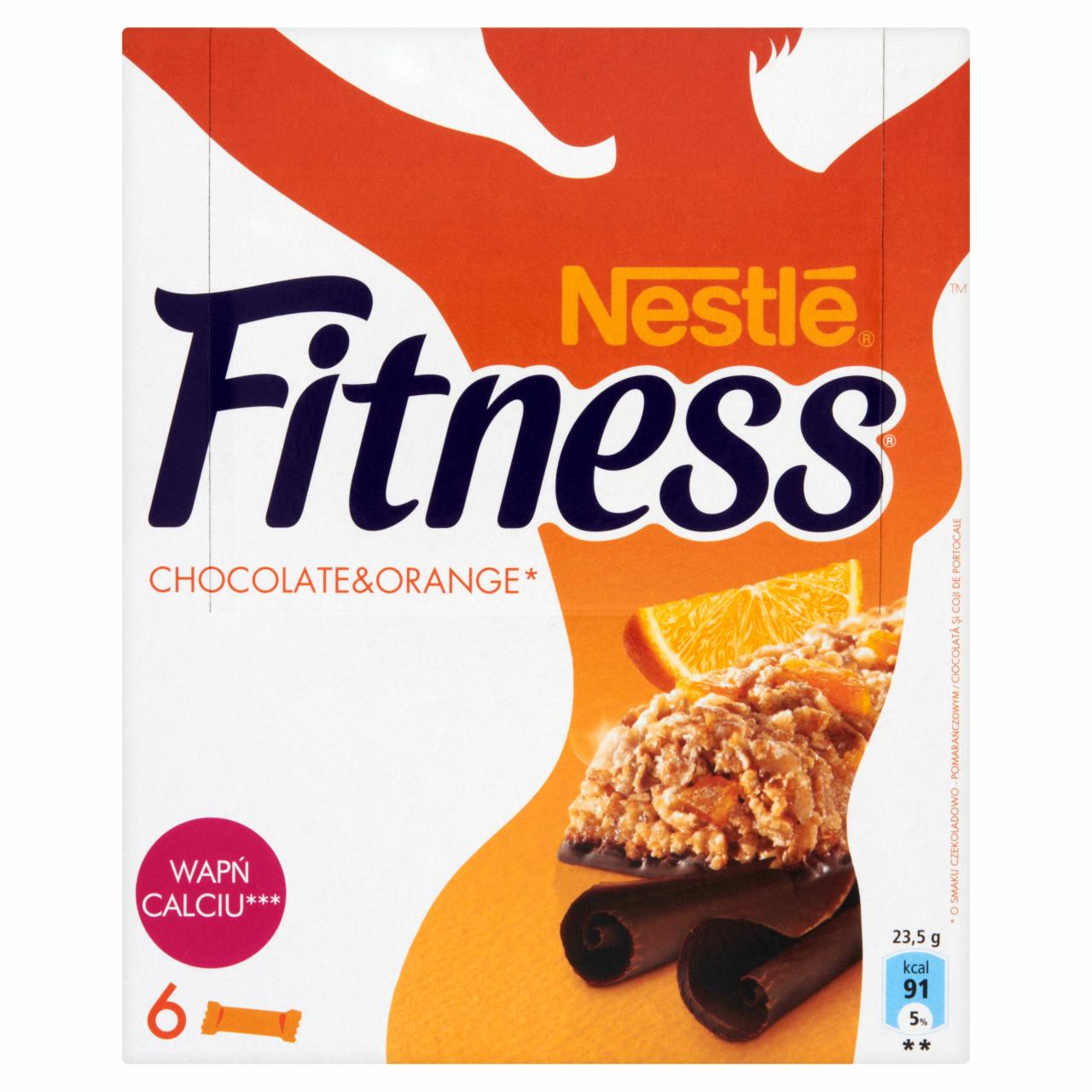 Zdjęcia - Nestlé Fitness o smaku czekoladowo-pomarańczowym Batonik zbożowy 141 g (6 sztuk)