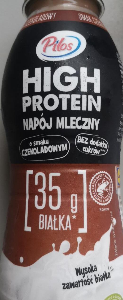 Zdjęcia - High Protein Napój Mleczny o smaku czekoladowym Pilos