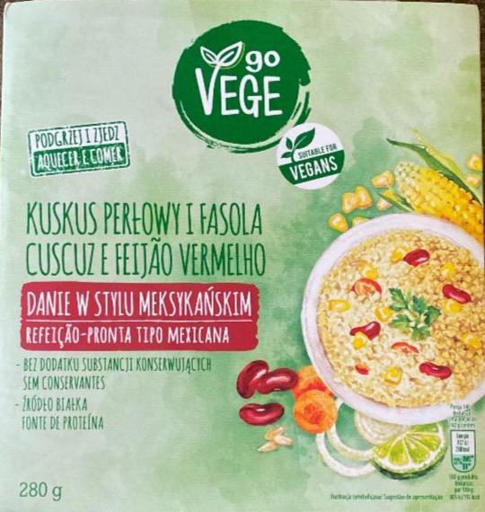 Zdjęcia - Kuskus perłowy i fasola. Danie w stylu meksykańskim go Vege