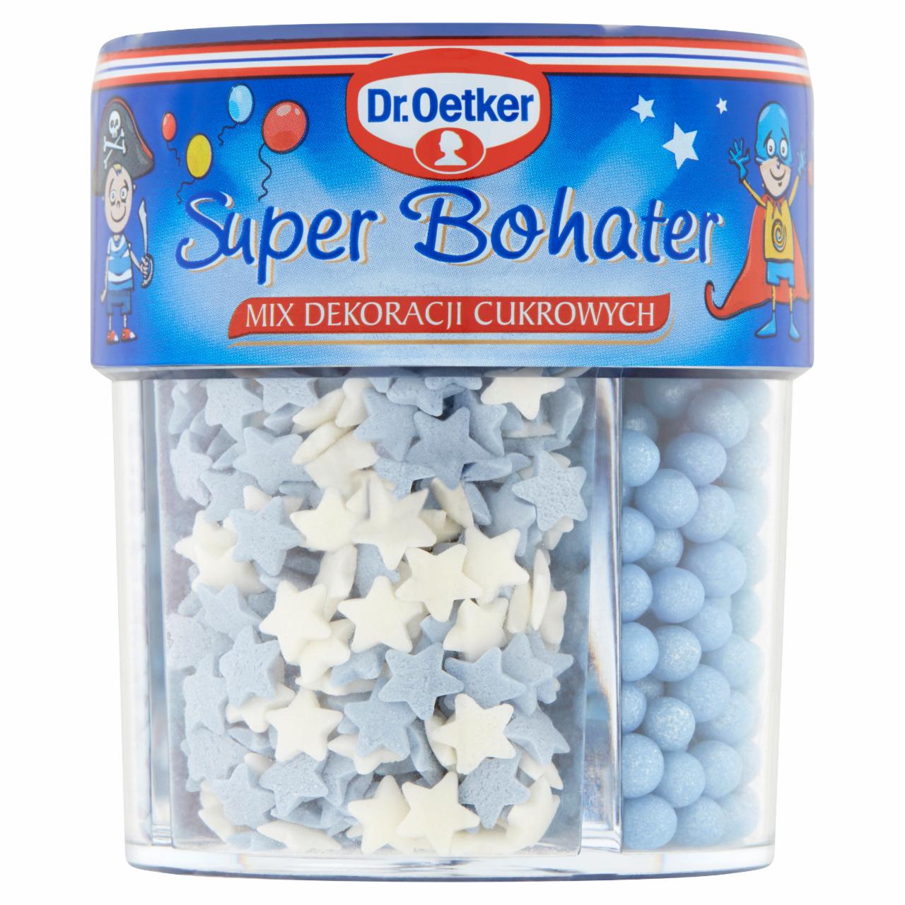 Zdjęcia - Dr. Oetker Mix dekoracji cukrowych super bohater 76 g