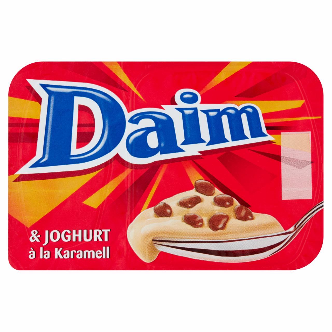 Zdjęcia - Daim Jogurt o smaku karmelowym z drażetkami w czekoladzie mlecznej 120 g