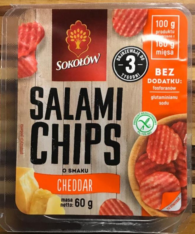 Zdjęcia - Salami chips o smaku sera cheddar sokołów