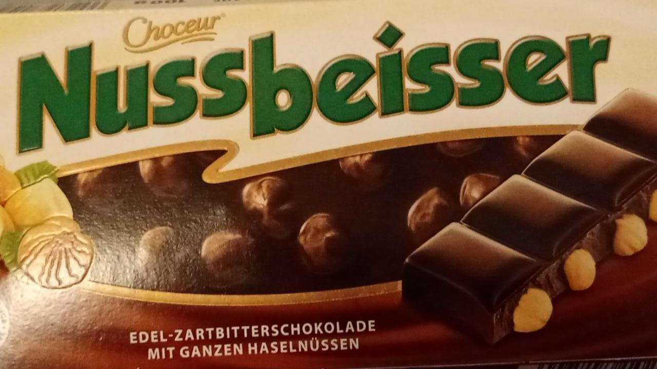 Zdjęcia - Nussbeisser Zartbitterschokolade mit Haselnussen Choceur