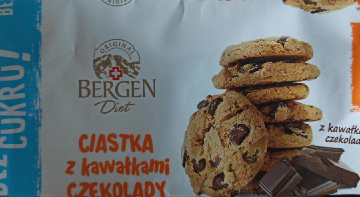 Zdjęcia - ciastka z kawałkami czekolady bez cukru Bergen Diet