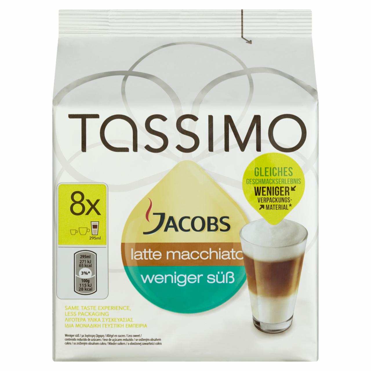 Zdjęcia - Tassimo Jacobs Latte Macchiato Kawa mielona 8 kapsułek i koncentrat mleka 8 kapsułek 236 g