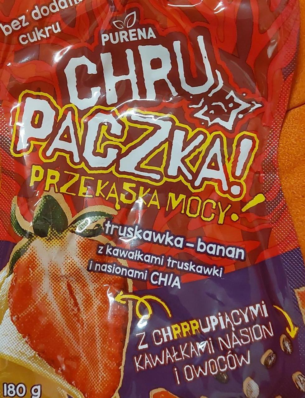 Zdjęcia - Chrupaczka przekąska mocy truskawka i banan Purena