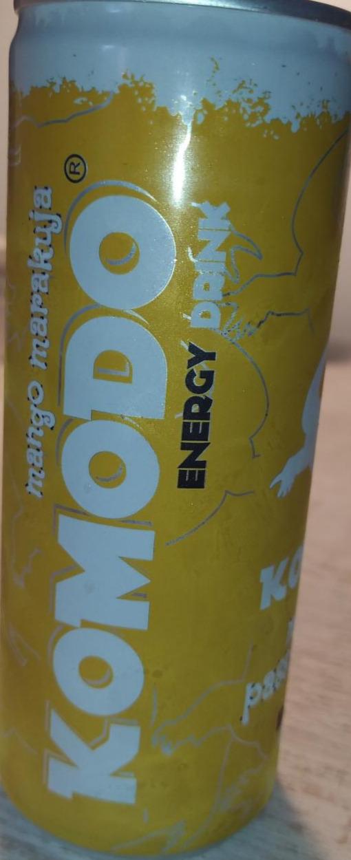 Zdjęcia - Komodo Gazowany napój energetyzujący o smaku mango i marakui 250 ml