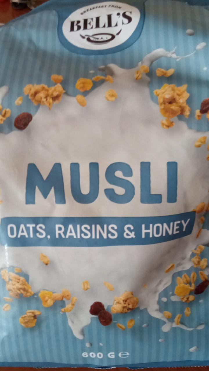 Zdjęcia - musli oats raisins and honey bell's