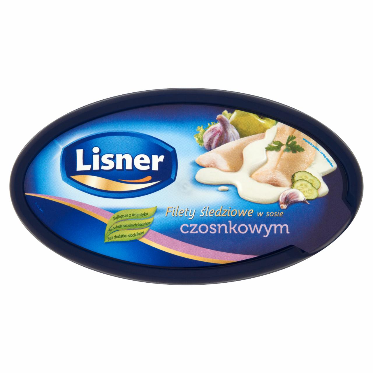 Zdjęcia - Lisner Śledź atlantycki filety w sosie czosnkowym 280 g