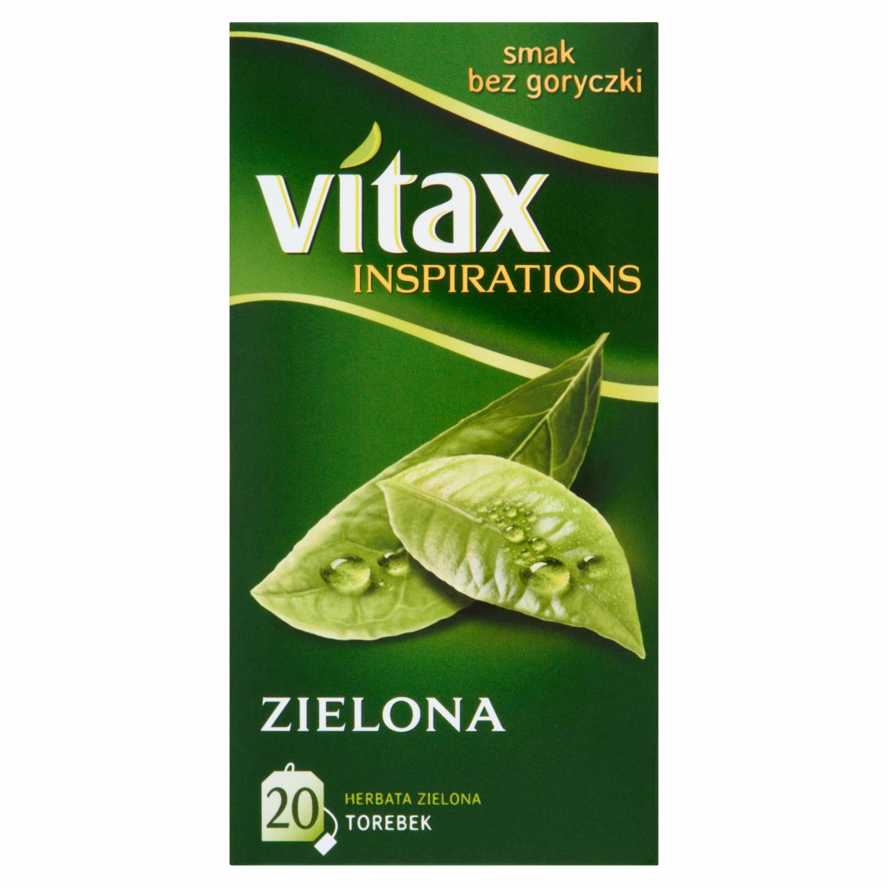 Zdjęcia - Vitax Inspiracje Herbata zielona 30 g (20 x 1,5 g)