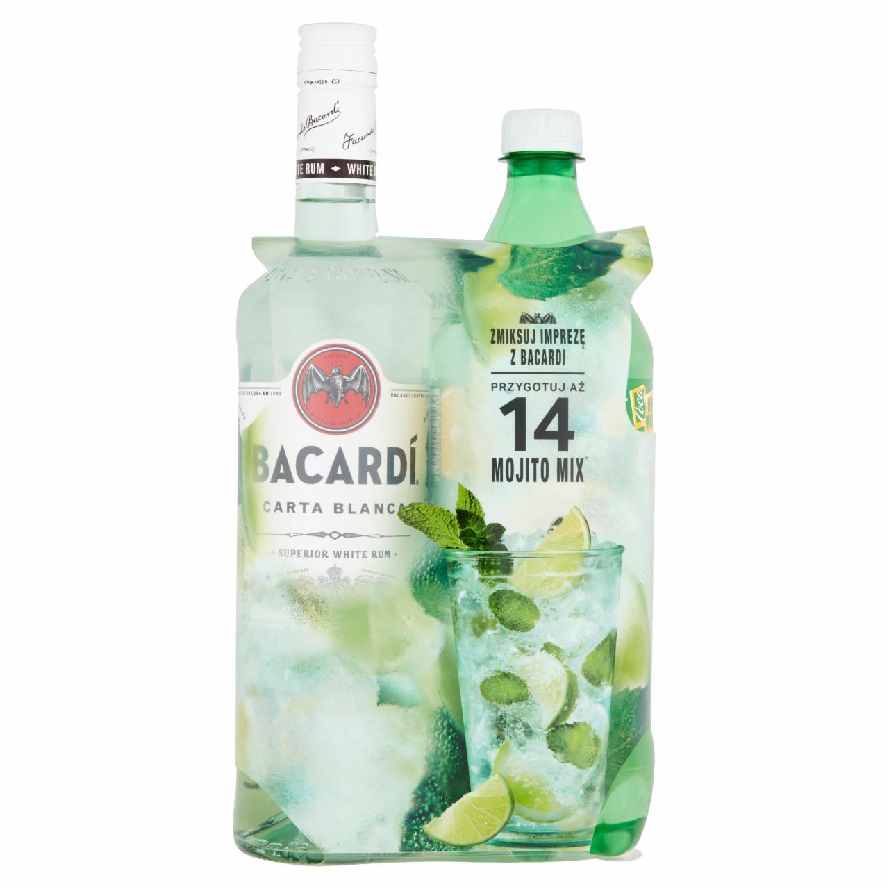 Zdjęcia - Bacardi Carta Blanca Rum 700 ml i Sprite Napój gazowany 1 l