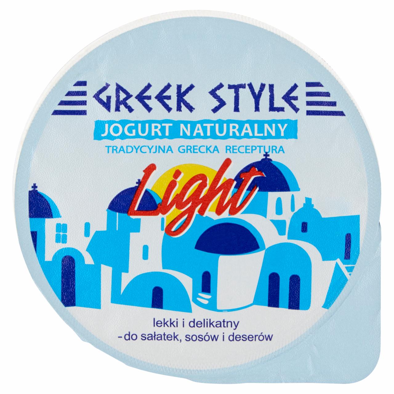 Zdjęcia - Greek Style Light Naturalny jogurt delikatny 180 g