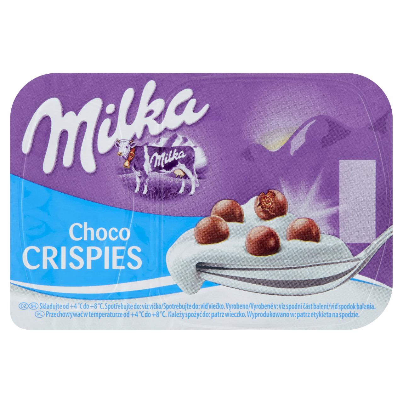 Zdjęcia - Milka Jogurt z kulkami zbożowymi w czekoladzie mlecznej 120 g