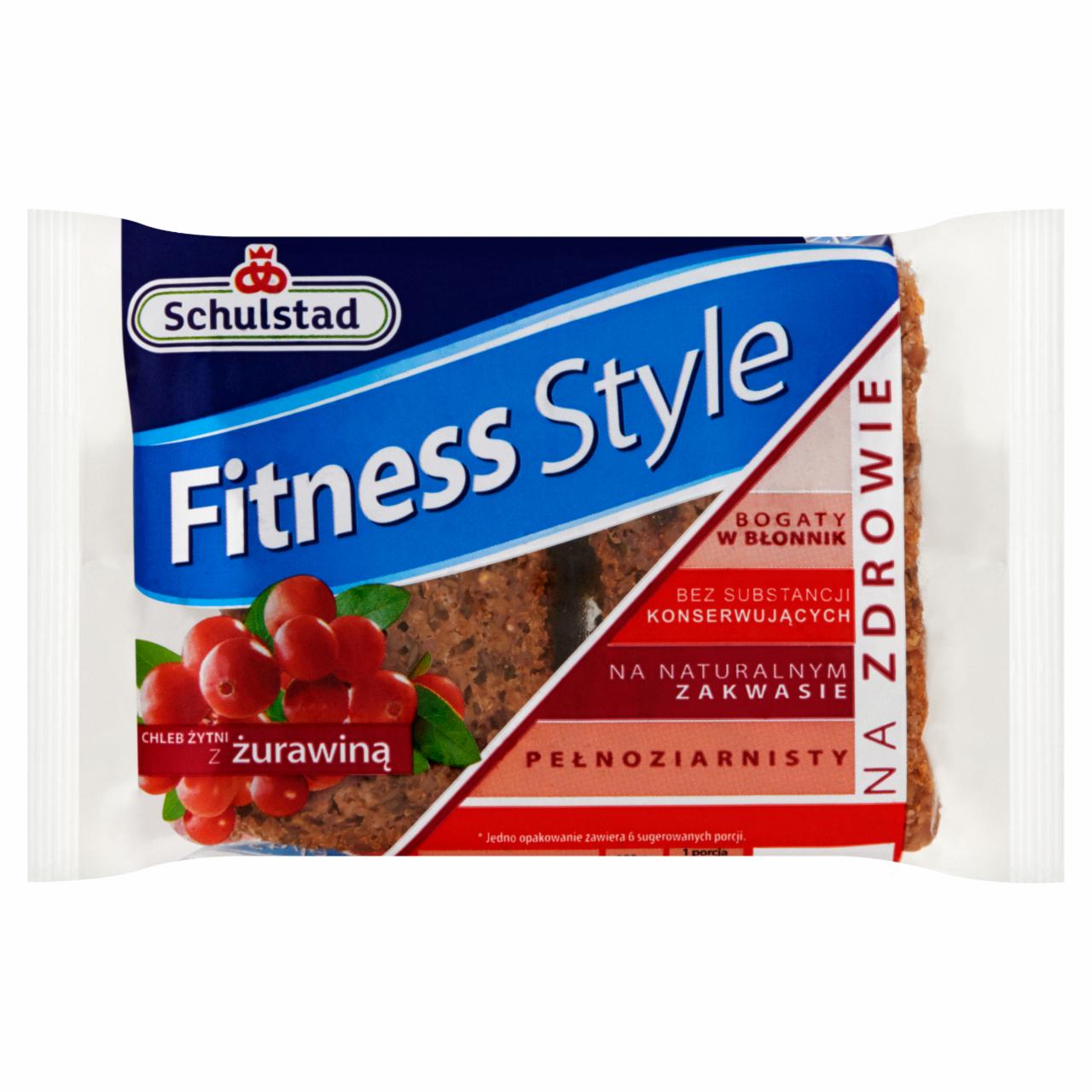 Zdjęcia - Schulstad Fitness Style Chleb żytni z żurawiną 390 g