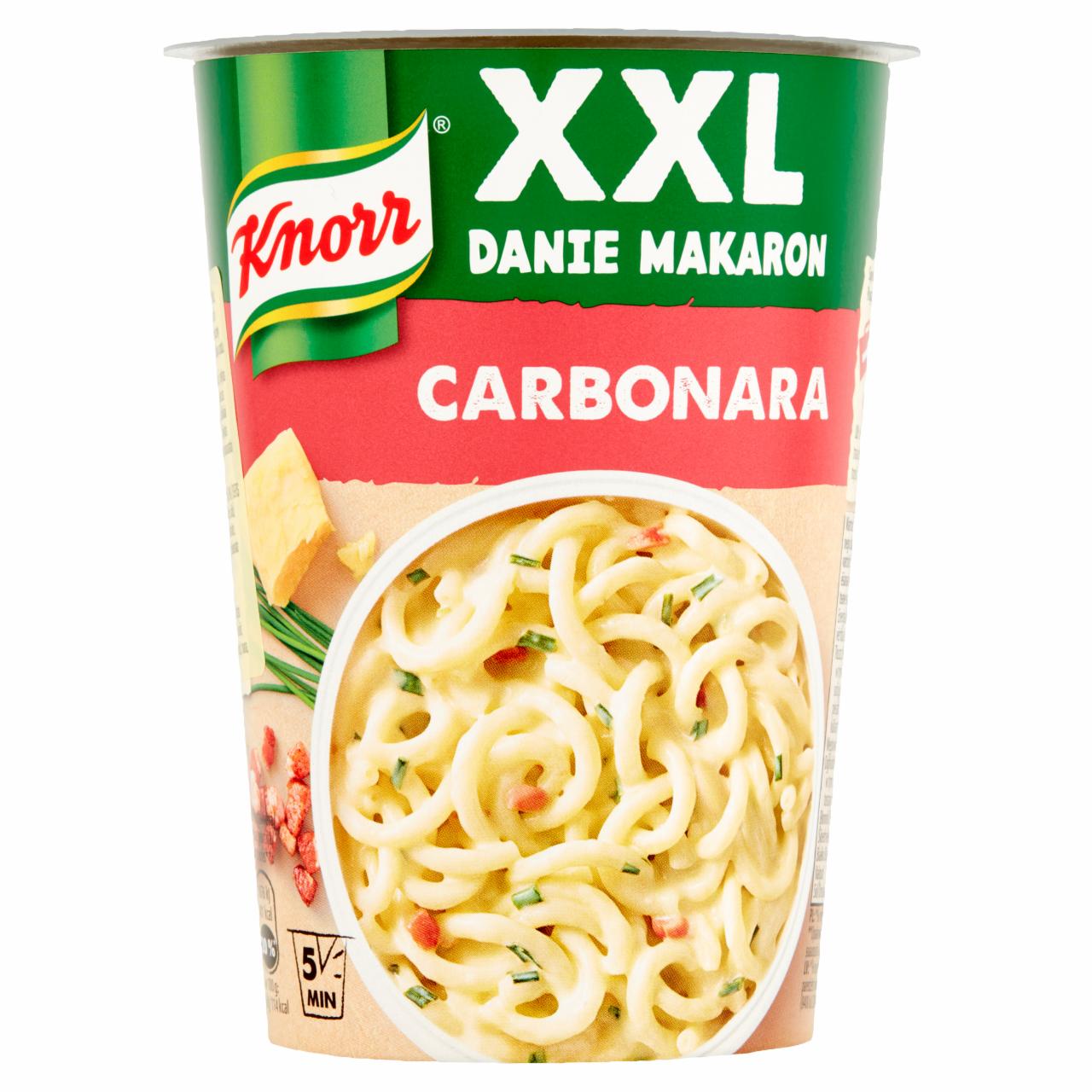 Zdjęcia - Knorr XXL Danie makaron Carbonara 92 g