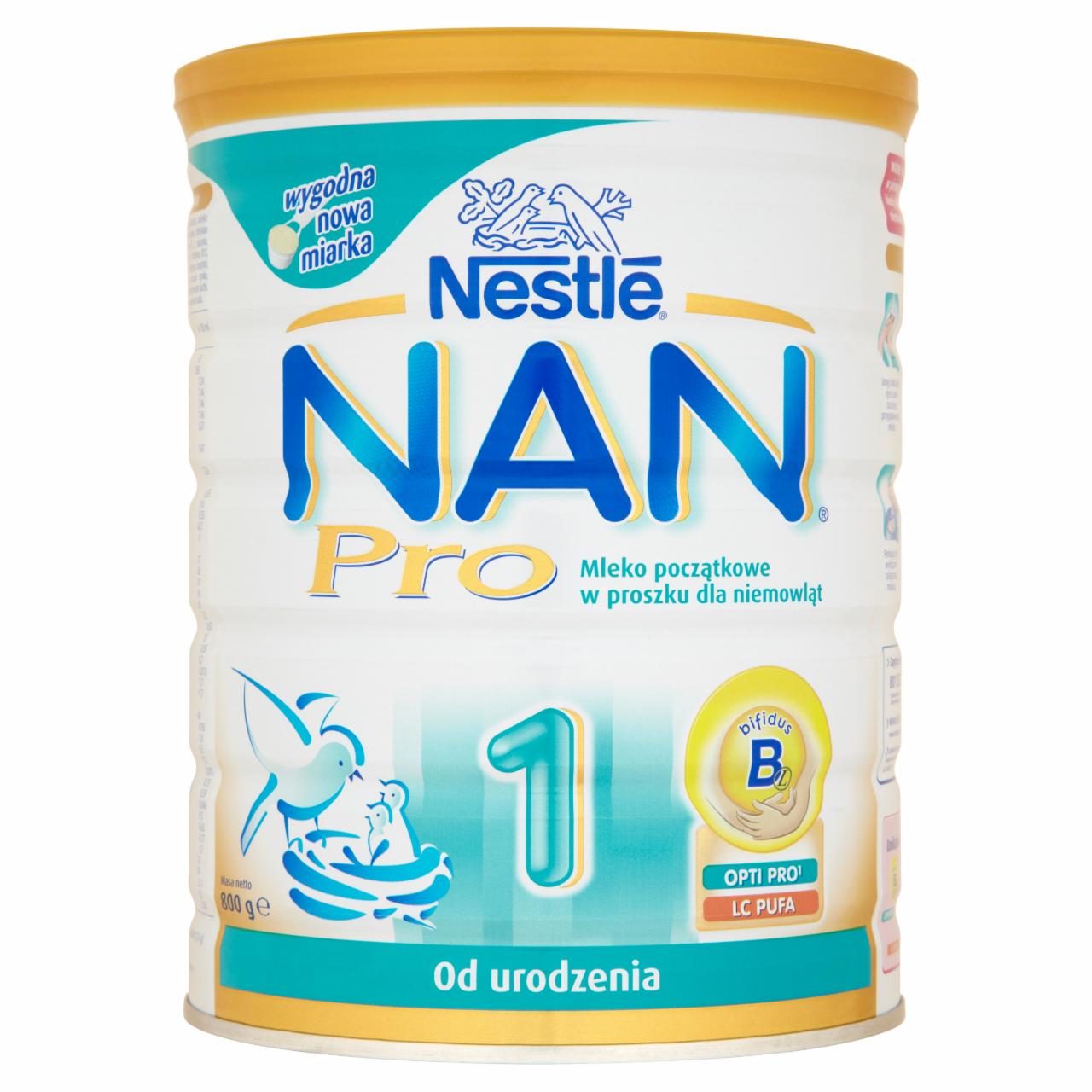 Zdjęcia - Nestlé Nan Pro 1 Mleko początkowe w proszku dla niemowląt od urodzenia 800 g