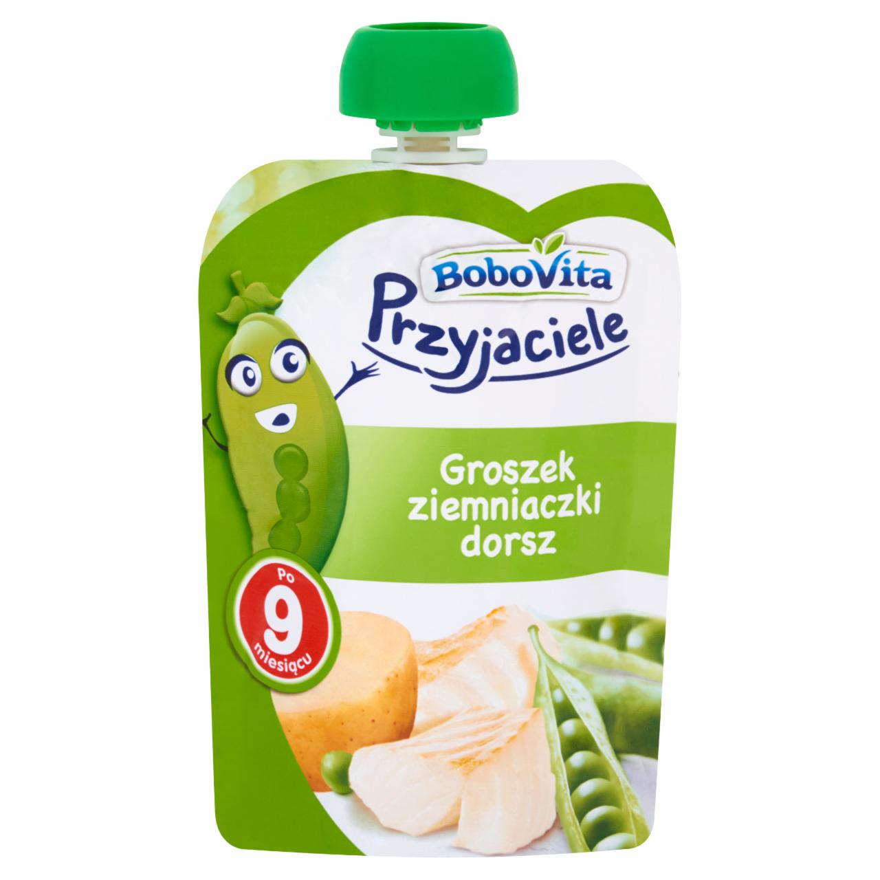 Zdjęcia - BoboVita Przyjaciele Groszek ziemniaczki dorsz po 9 miesiącu 130 g