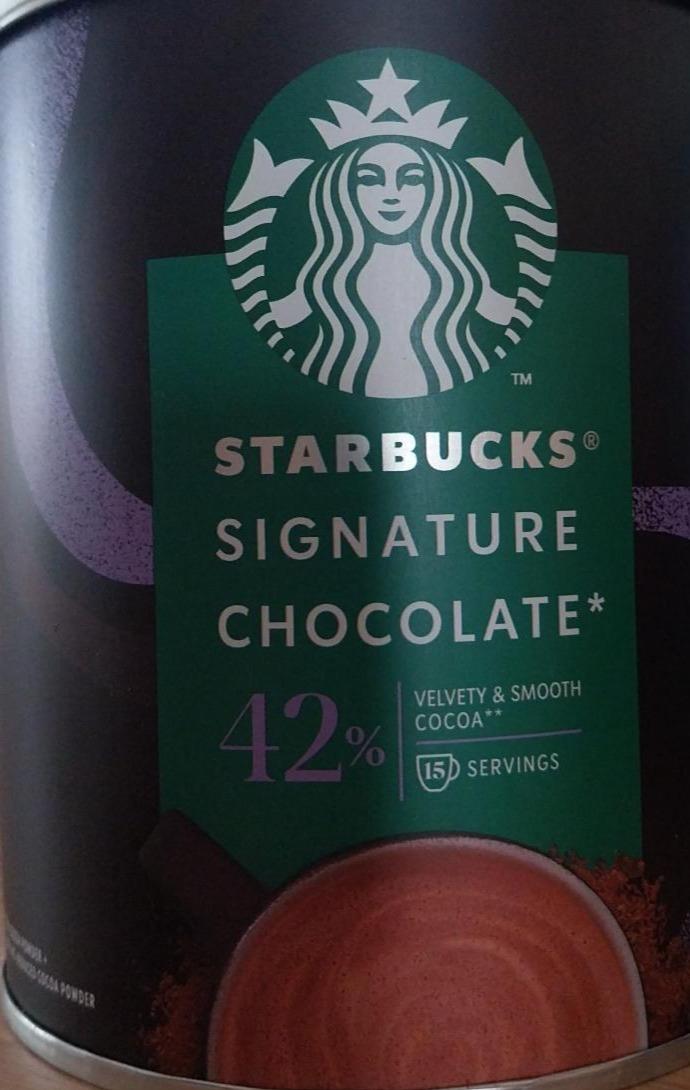 Zdjęcia - Signature chocolate 42% Starbucks