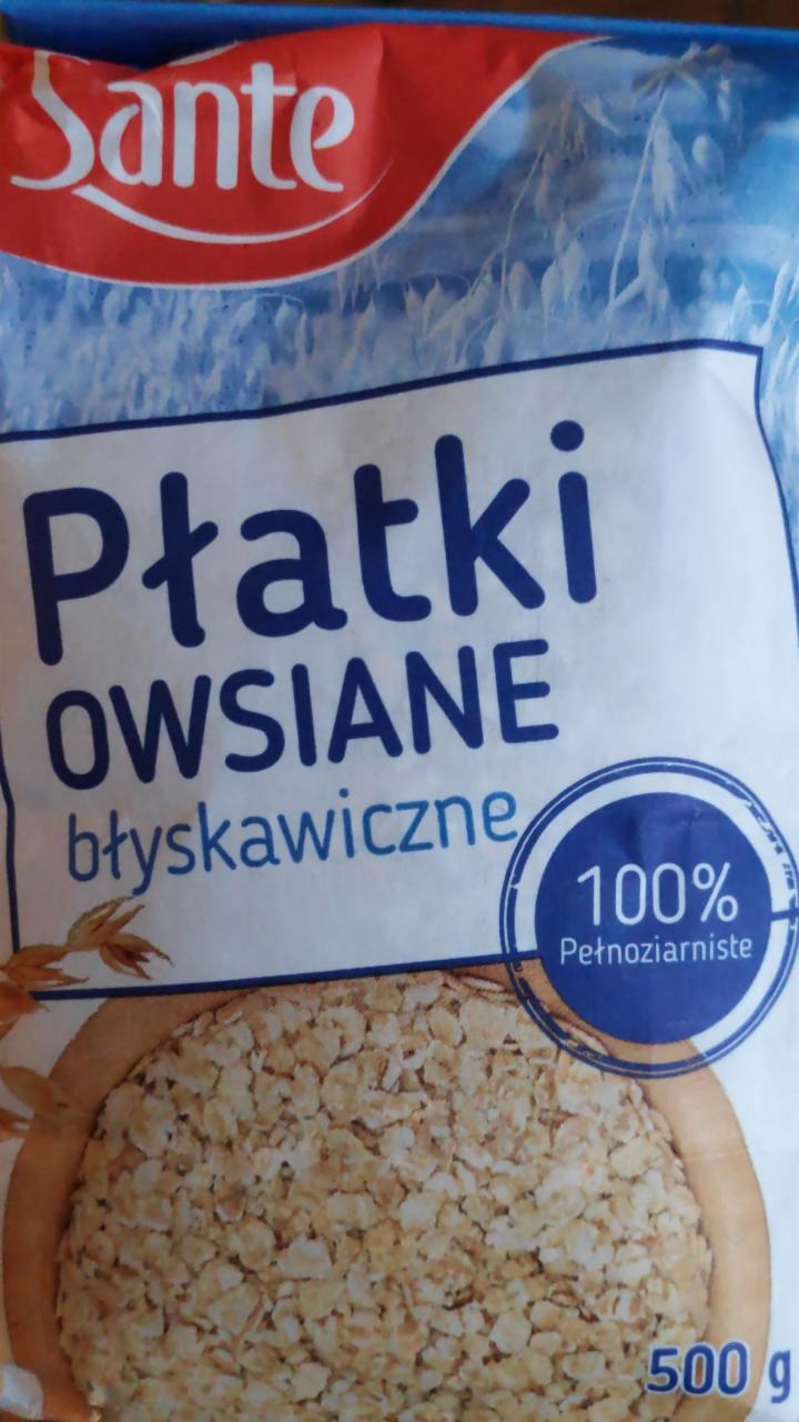 Zdjęcia - Płatki owsiane błyskawiczne (Sante)