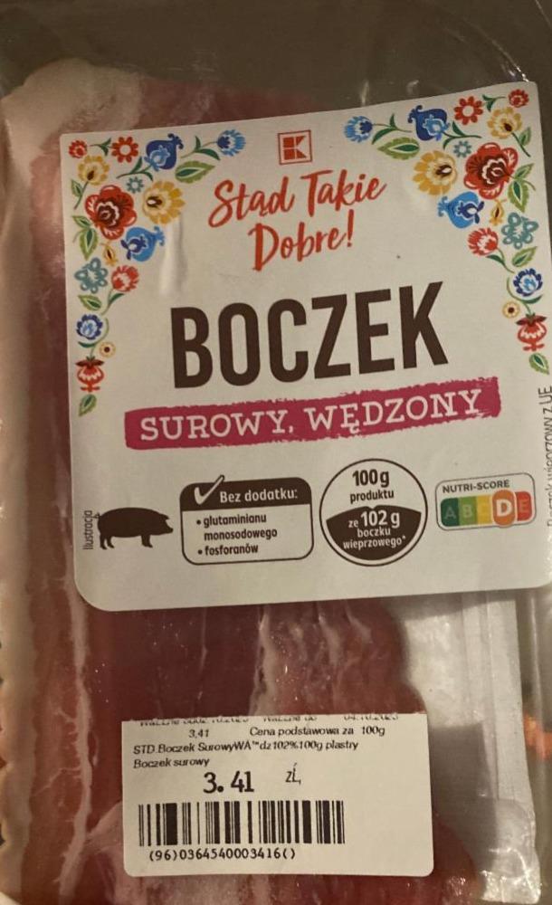 Zdjęcia - Boczek Surowy, Wędzony K-Stąd Takie Dobre