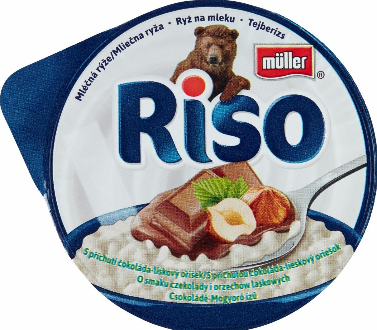 Zdjęcia - Müller Riso Deser mleczno-ryżowy o smaku czekoladowo-orzechowym 200 g