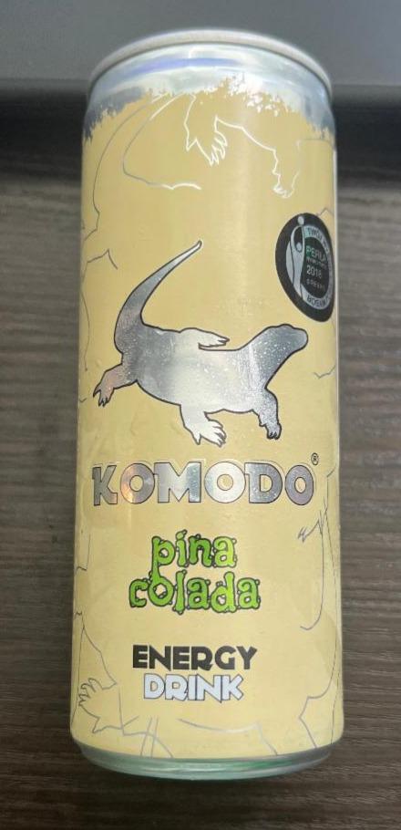 Zdjęcia - Komodo Gazowany napój energetyzujący o smaku kokosa i ananasa 250 ml