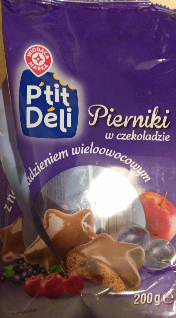 Zdjęcia - Pierniki w czekoladzie z nadzieniem wieloowocowym ptit deli