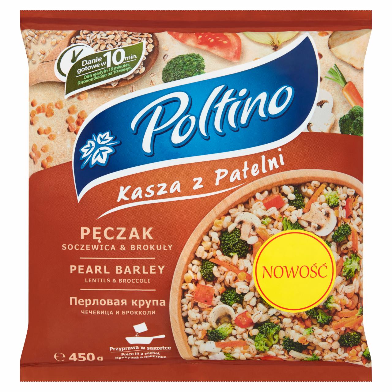 Zdjęcia - Poltino Kasza z patelni pęczak soczewica & brokuły 450 g